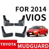 For Toyota Vios Yaris Sedan 2014-2019 Car Mudguards MudFlaps Styling 3 Splash Fender Auto Accessories