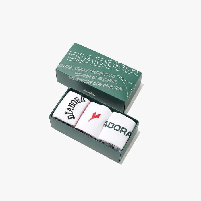 Basic Logo Crew Socks 3PCS MULTI