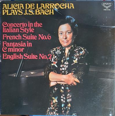 LP Record ALICIA DE LARROCHA  Plays J. S. Bach K18C9148 LONDON 1981 Japan Classical Used