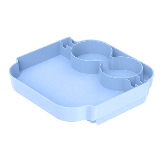 

Food Storage Tray Cup Holder Tray Reusable Temporary Tabletop Beach Bag Tray for Beach Picnic Drinks And Fruits небесно-голубой