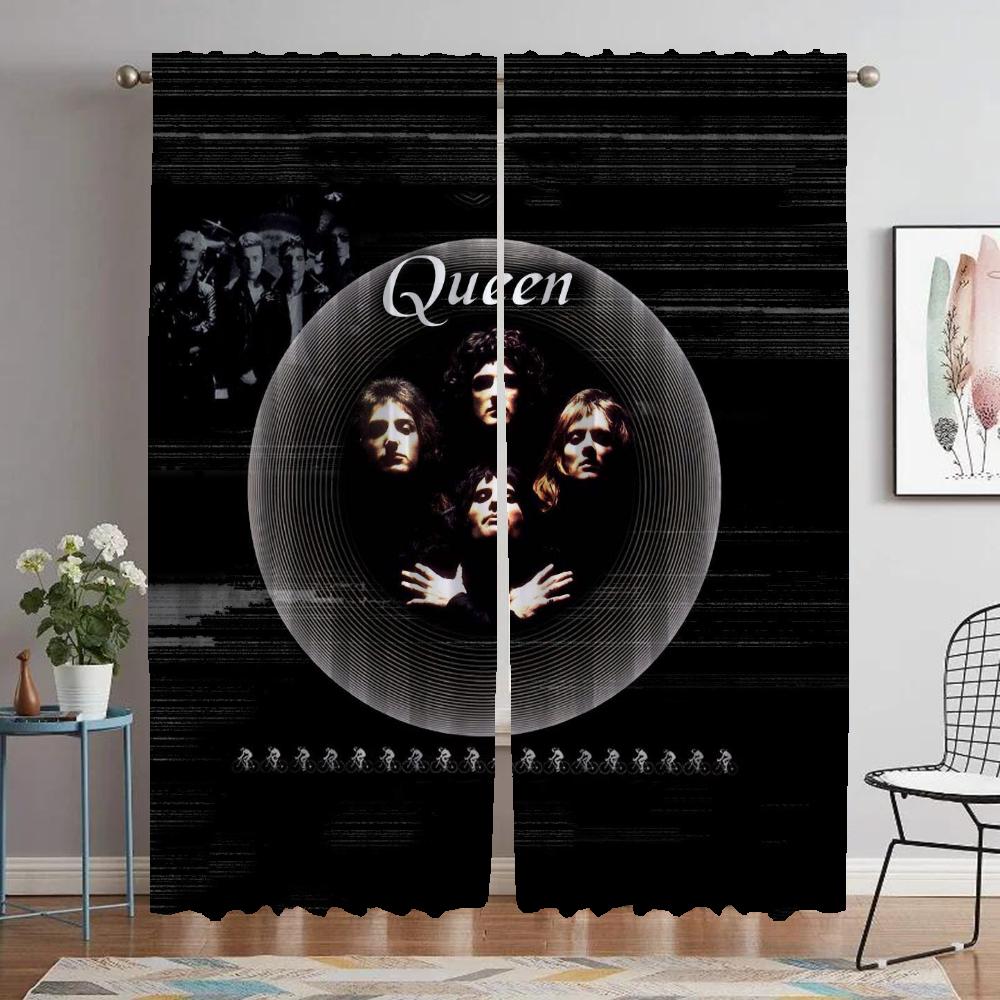 Kitchen Curtains for Bedroom Queen Partition Home Interior Curtains 2 Pieces Living Room Curtain Halloween Decoration Shades