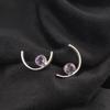 Iolite Gemstone 925 Silver Engagement Butterfly Stud Daughter Gift Boho Earrings EE-145-5