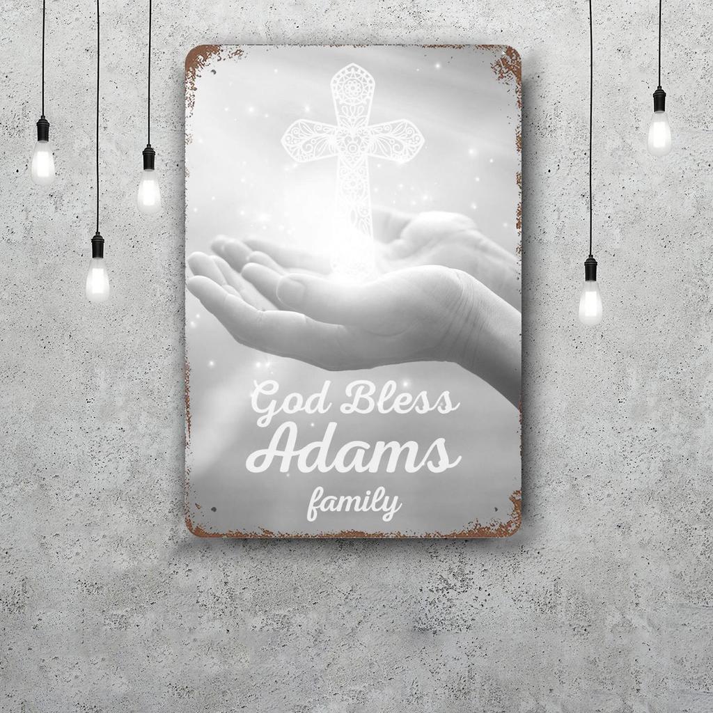 Divine Mercy Jesus Christ Religious Wall Art Print Picture Retro Tin Sign Poster Decorative Plaque Metal Plate Wall Decor