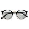 Sunglasses, Fashion Glasses, Men's & Women's, Boston Style, Round, Light-Colored Lenses (Black, Demi, Gold, Blue, Brown, Smoke, Gray, Purple, Yellow,