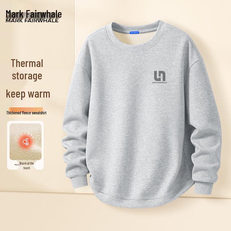 Mark Fairwhale Men's Fleece Lined Crew Neck Sweatshirt