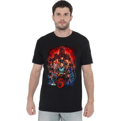 Stranger Things 5 Poster Unisex T-Shirt S-5XL, Black
