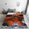 Grizzly And Lemmings Survival Journeys Warm Soft Blanket Novelty Living Room Flannel Bedspread Sofa Bed Cover
