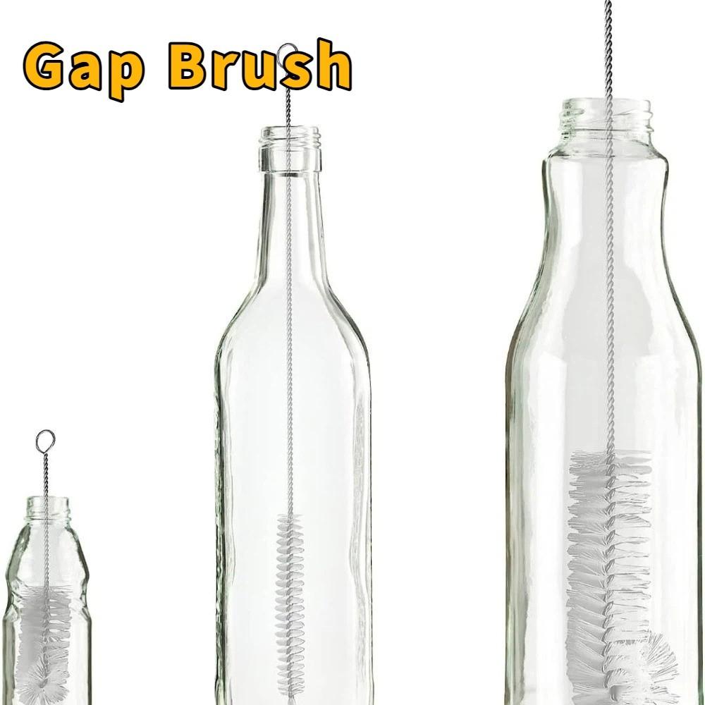 3pcs/set Reusable Bottle Cleaning Brushes Soft Hair Brush Cup Cleaning Brush  Pipeline Cleaning