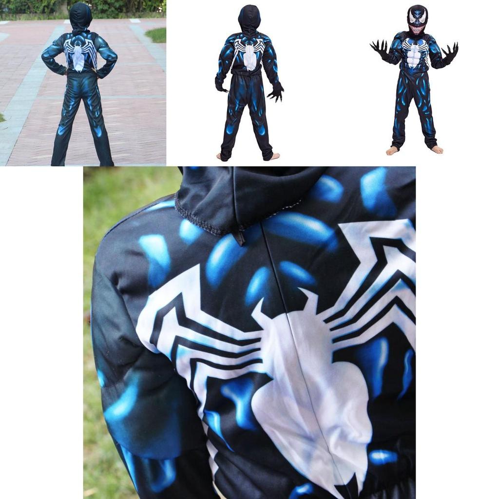 Marvel Venom Symbiosis Muscle Performance Costume For Children With Gloves