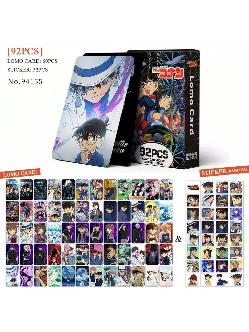 

60pcs 32pcs Detective Conan Anime HD LOMO card sticker boxed photo peripheral gifts Entertaining Play Safe Kid Friendly Fun