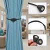 2pcs European Style Conical Shaped Strong Magnetic Curtain Tiebacks for Thin or Heavy Curtains, Suitable for Home, Living Room