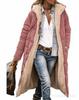 Slim Fit Double Sided Hooded Cotton Cardigan Jacket Long Sleeve Solid Color Coat