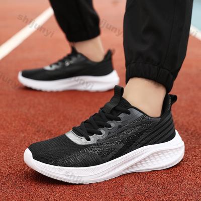Paar Sneaker Sommer Neu Mesh Atmungsaktiv Weiche Sohle Herren Laufschuhe Leicht Bequem Schnürschuhe Freizeitschuhe