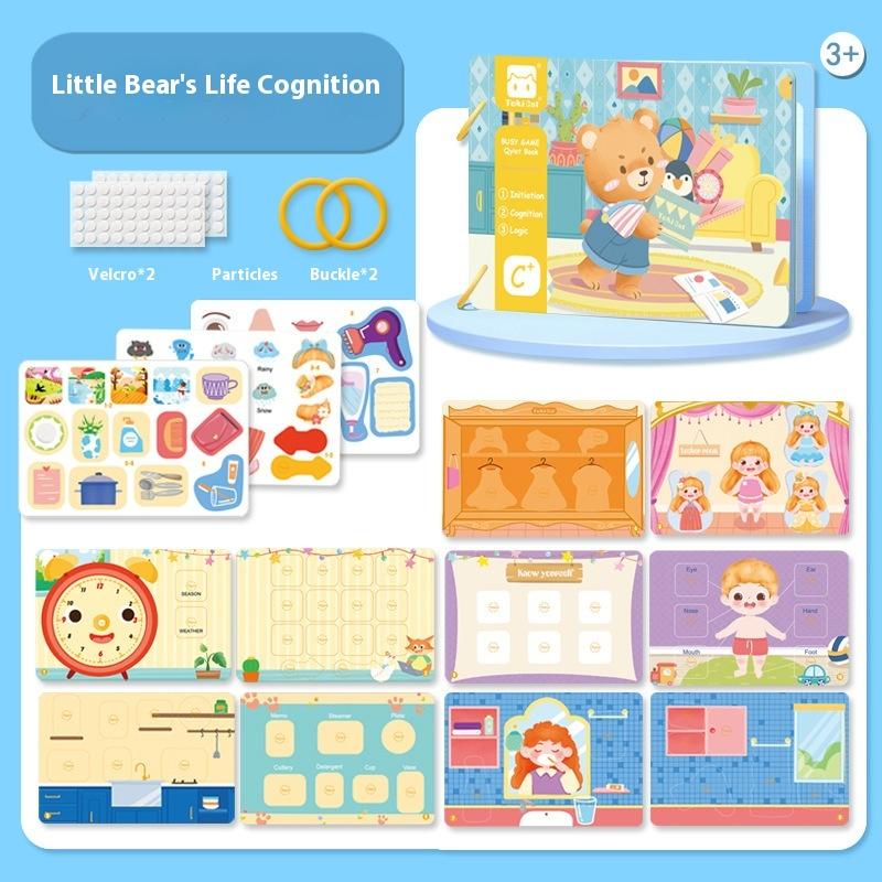 1 Set Yeni Yürüyen Çocuklar Eşleştirme Bulmacaları Oyunu Montessori Meşgul Kitap Çıkartma Sessiz Kitap Çocuklar İçin Erken Eğitici Öğrenme Oyuncakları Hediyeler