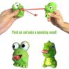 Pinch Frog Dinosaur Sticking Tongue Out Relieve Stress Creative Children Christmas For Kids Gif X8B2