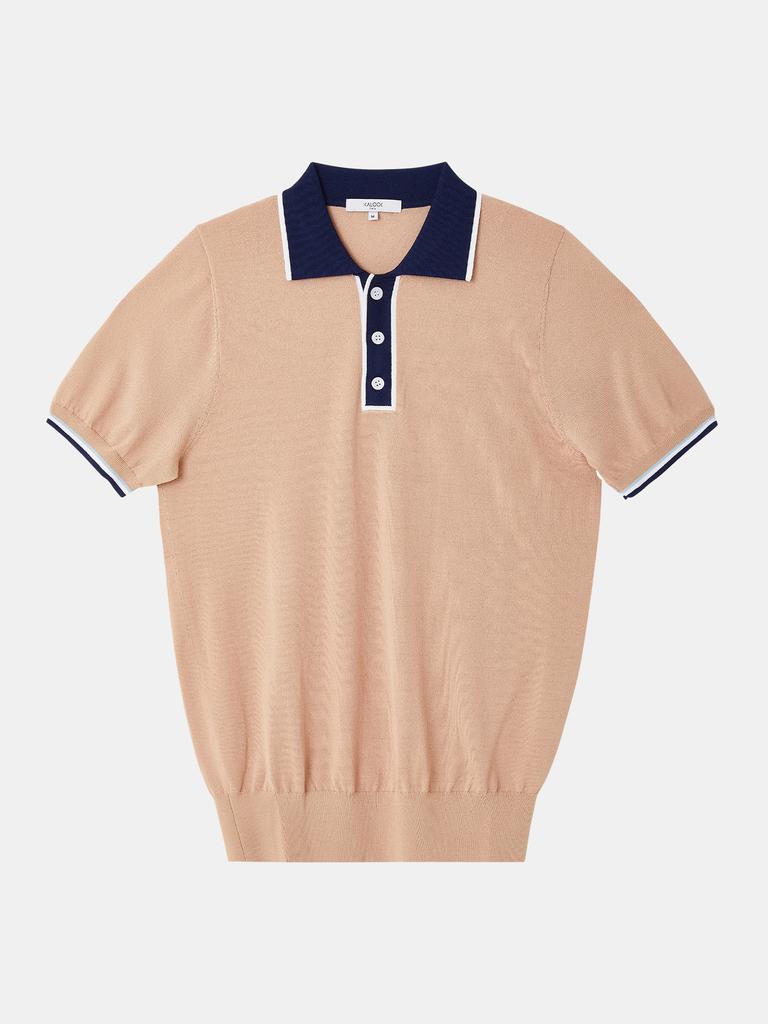 IKALOOK Life & Golf Button Collar Short Sleeve Knit Tee Cstee112