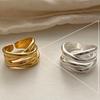 VENTFILLE 925 Sterling Silver Rings New Party Jewelry Vintage Charm Double Layer Geometric Nail Design Accessories Gift Dropship