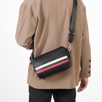 Plecu soma Vīriešu krustveida soma Galvas slānis no govs ādas biznesa ikdienas modes krāsu kontrasts īstas ādas lielas ietilpības vīriešu soma