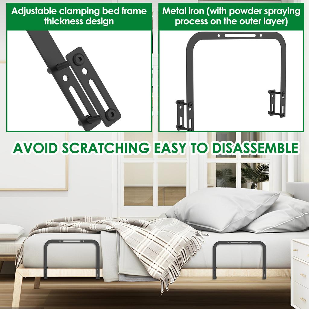 2Pcs Nonslip Mattress Slide Stopper Metal Mattress Gaskets Adjustable Mattress Retainer Bar Furniture Accessories for Bedroom