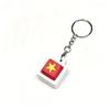 Keyboard Switch Fidget Toy Five-Star Flag Keyboard Clicker Fidget Toy 3D Printed Decompression Button Keychain Portable Stress