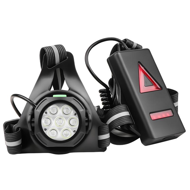 Chest Running Light Wearable LED Bike Light USB Rechargeable Red Safety Light Multi-LED Design New Sports Light