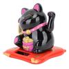 3.5in   Fortune Cat Solar Powered Waving   Cat Display Decoration for Desktop Home Entrance Car