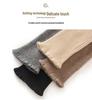 Women's 100% Pure Cashmere Striped Knee-High Warm Knitted Leg Pads