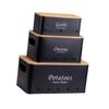 3 Pack Potato Onion Storage Canisters for Kitchen Use