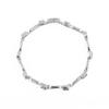 Bracelet - LUXENTER - Aslion - Oxyde de zirconium - Finition rhodiée - Longueur 18 cm