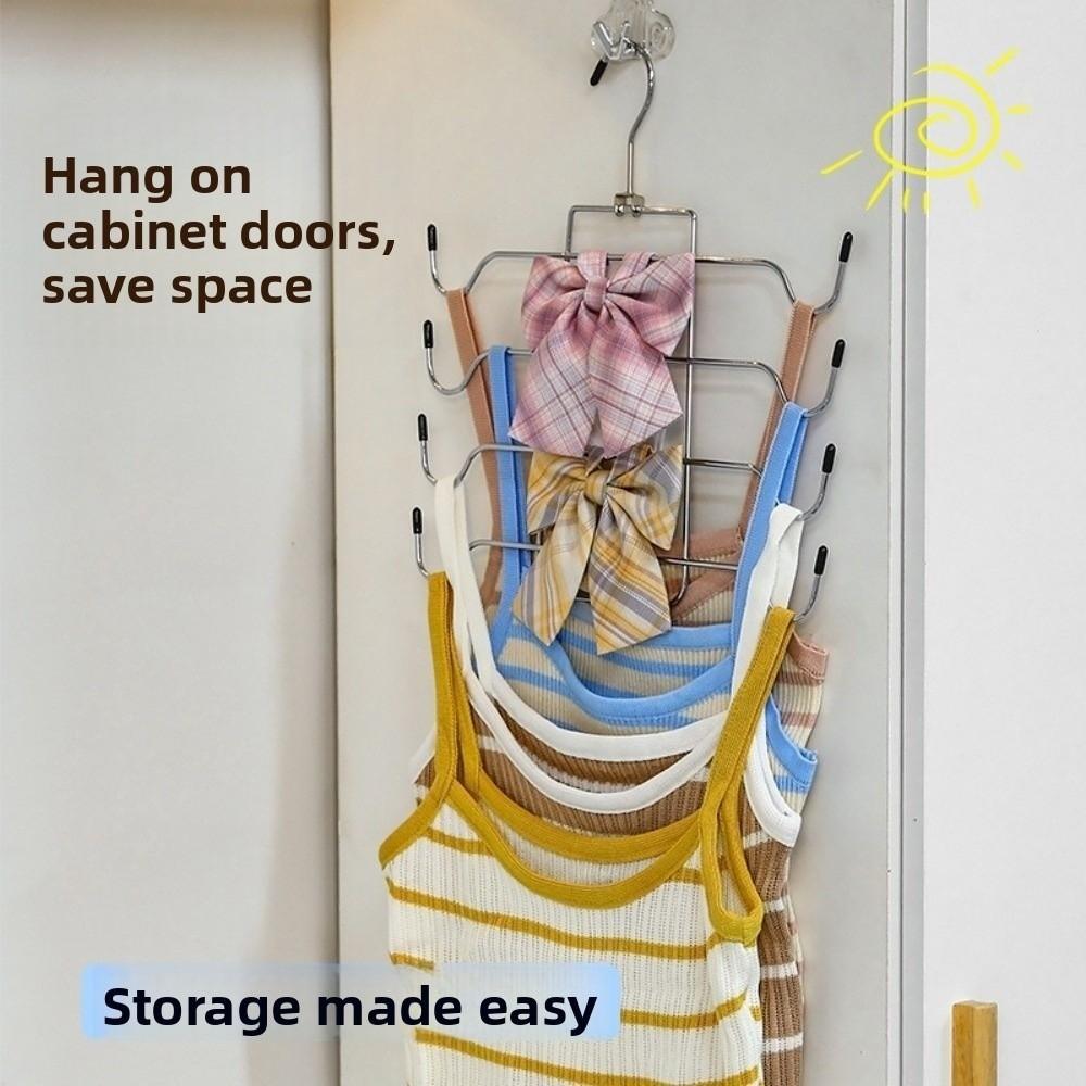 Save Space Bra Tank Top Hangers 8 Tier Closet Organizers Thick Underwear Hanger  Camisoles