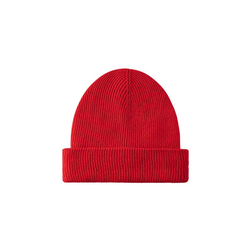 Cappello in Lana Lavorato a Maglia Versatile di Alta Gamma per Uomo e Donna - Colore Unito, Caldo per Autunno e Inverno