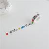 5m Washi Tape Korean Ins Style Cartoon Dog  Face English Letters Decorative Paper Tape Removable for Journaling