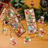 36pcs Christmas Wooden Gingerbread Man Ornaments Christmas Tree Suspension Decorations Christmas Party Decoration