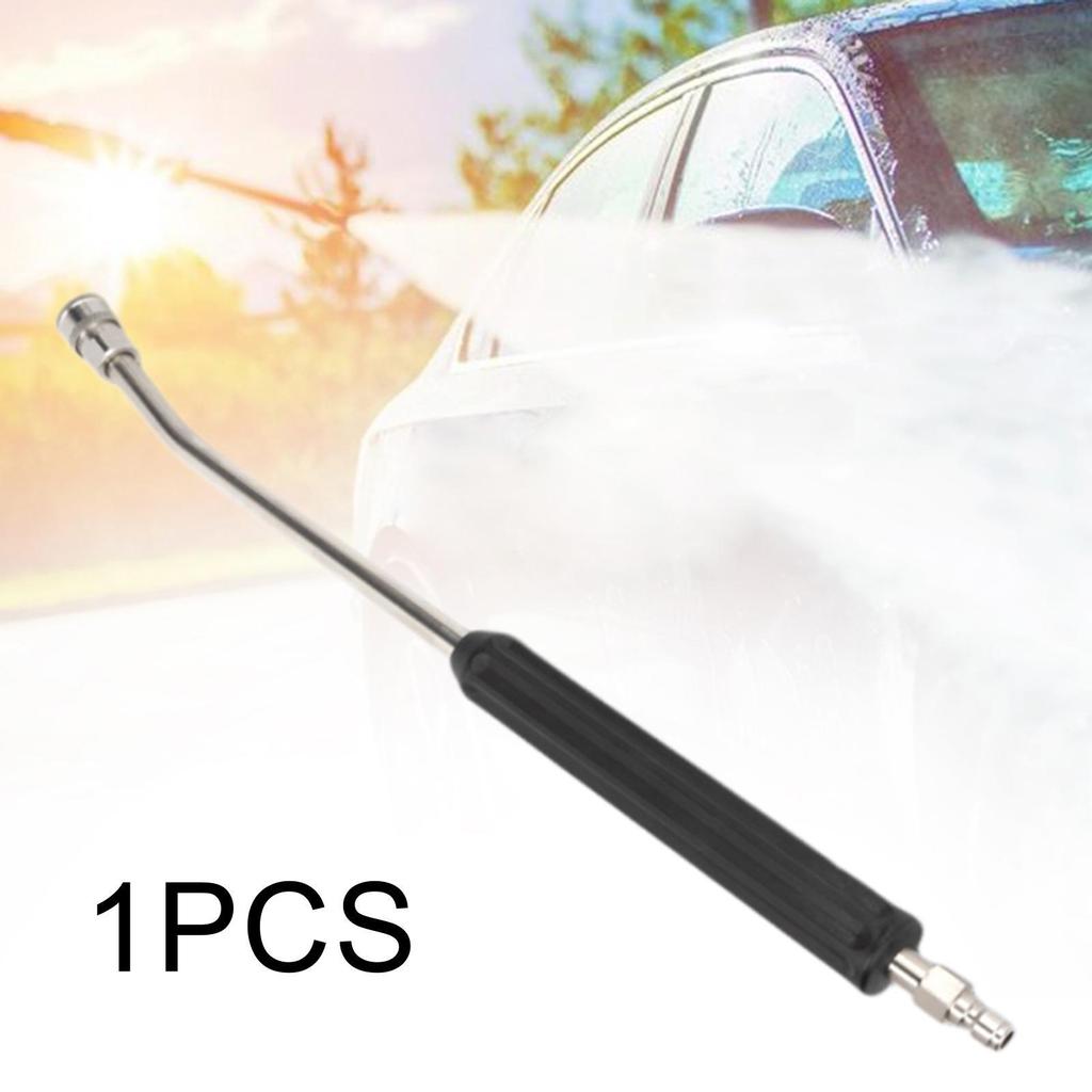 Power Washer Extension Rod Attachment Stainless Steel 1/4 Quick Connect Ergonomic Handle for Portable Car Mini Cleaning