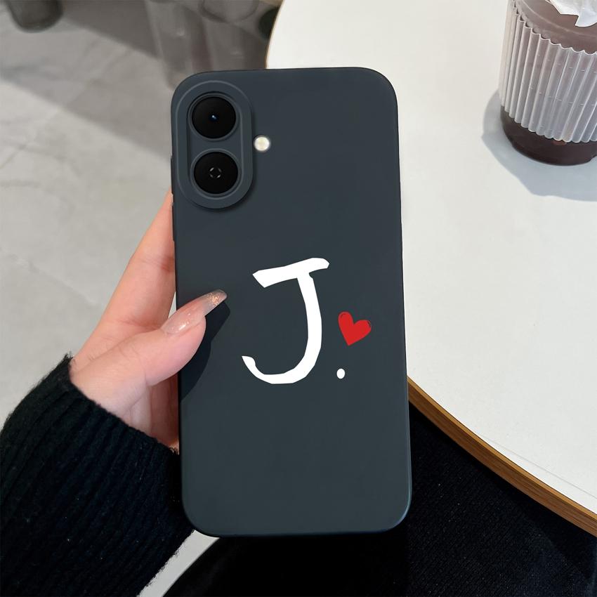 Pink Black Couple Style Phone Cover For Tecno Spark Go 2 3 1 1S Case Simple Letter Housing Soft Silicone Anti Slip Durable Shell