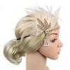 Women's Elegant Hat Strap Flower Feather Party Hat Hair Clip Headband Accessory