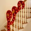 Christmas Tree Led String, Red, Battery-Operated, For The Christmas Tree, 6 Meters