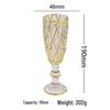 Gold-Rimmed Crystal Glass Drinkware