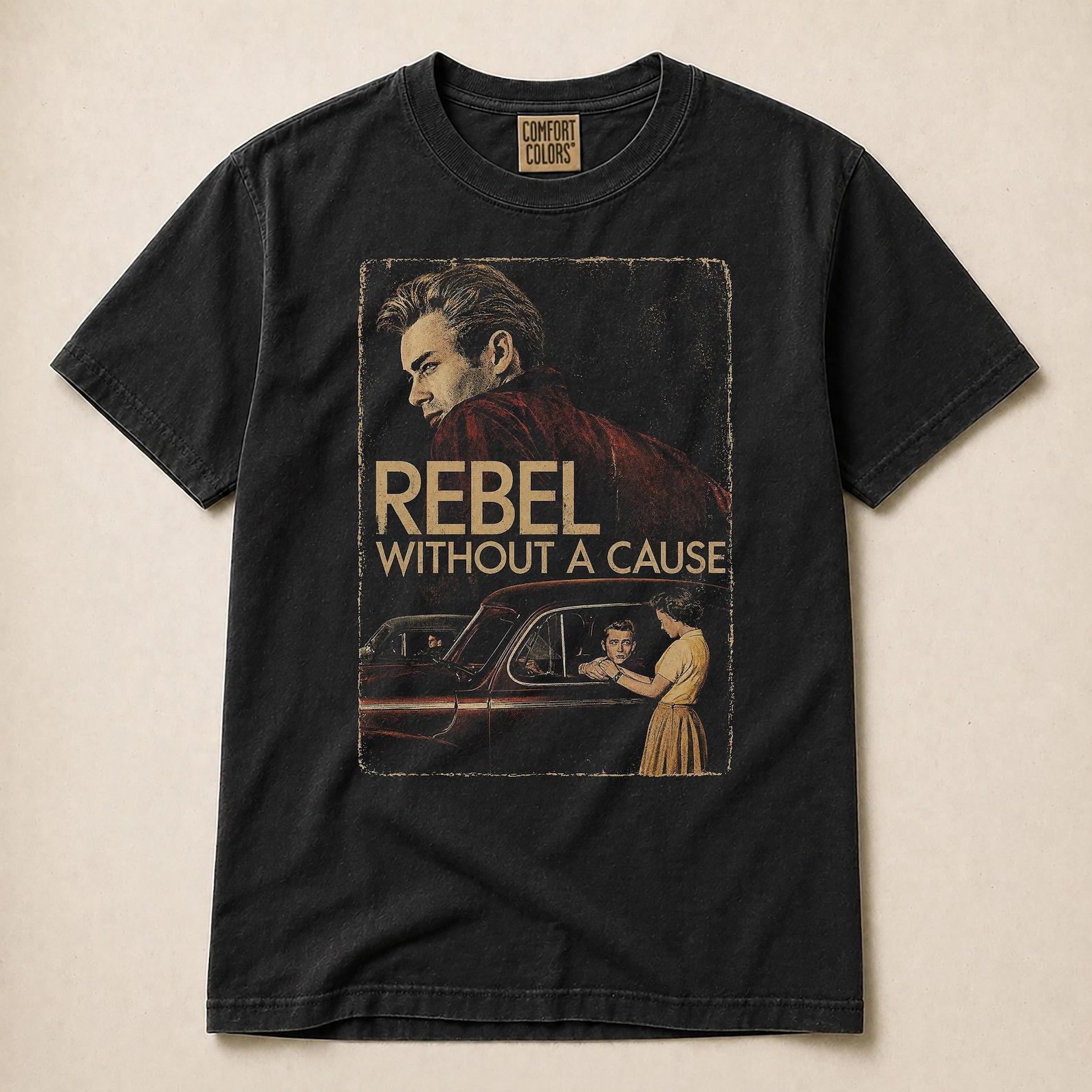 Rebel Without a Cause Shirt Vintage Rebellious Movie Tee XL