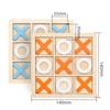 Montessori Interaction Wooden Board Kids Game XO Tic Tac Toe Chess Funny Developing Intelligent Educational Toy Puzzles 3D Maze