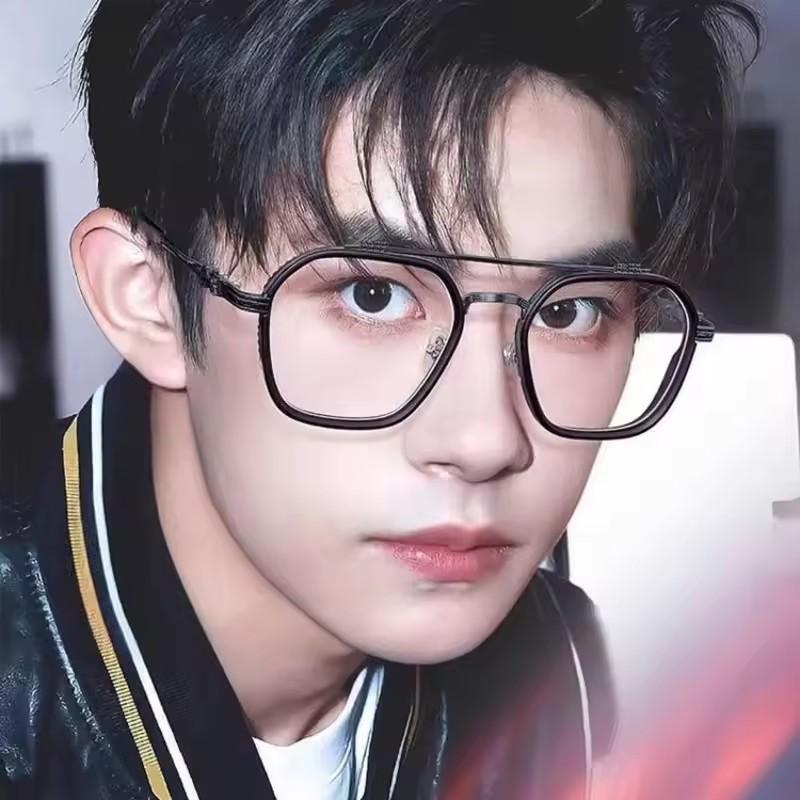 Anti-Blue Light Glasses Metal Pilot Eyewear Women Vintage Fashion Eyeglasses Blue Light Blocking Man Lady Computer Eyeglasses