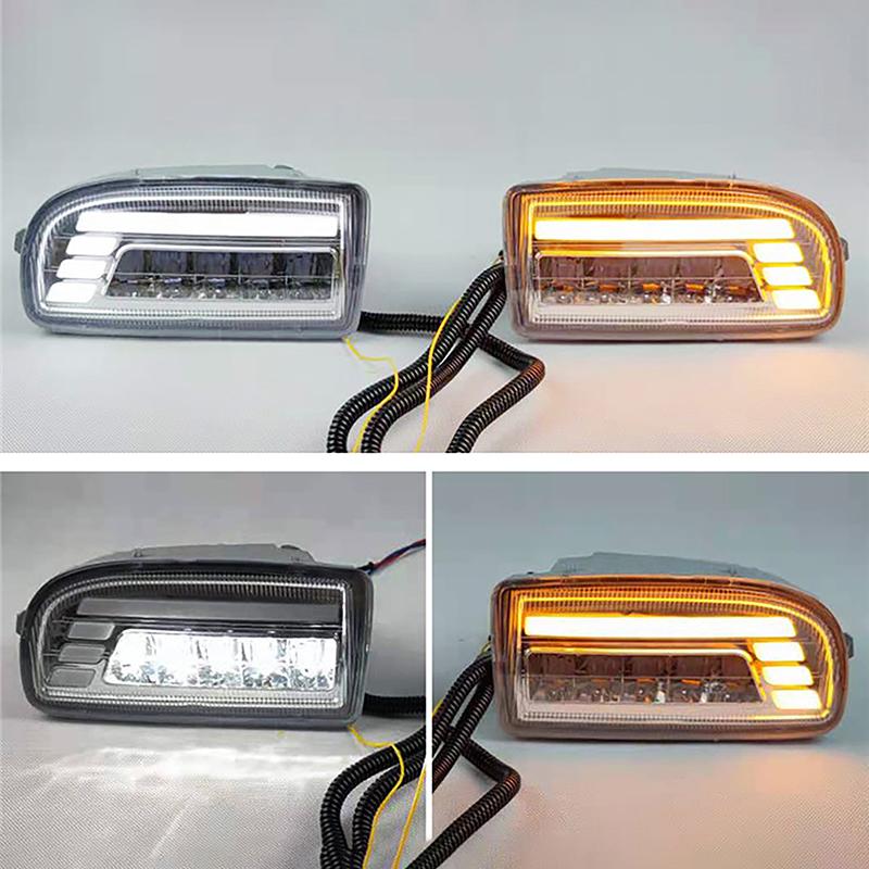 High Quality Car LED Fog Lamps DRL For Toyota Land Cruiser 100 LC100 UZJ100 FZJ10 1998-2008 Car Accessories Fog Light Assembly