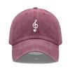 Unisex Soft Cotton Dad Hat Musical Note Embroidery Baseball Cap For Women Men Adjustable Unisex Casual Sports Caps