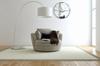 Unique metal mirror wall clock 50cm