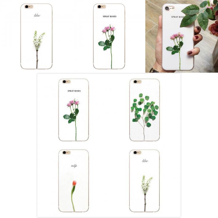 For Iphone 6 6s 7 7s Case With Colorful Rose Tulip Patterned Creative Protective Cover For Kids