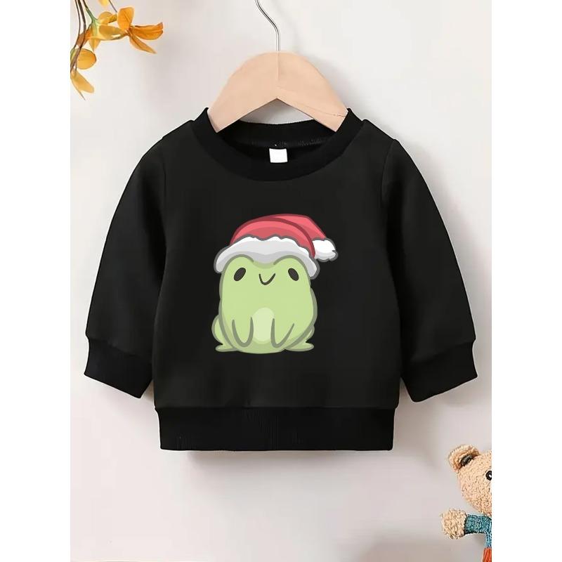 European sizes Cute and Fun Printed Pattern, Thin and Versatile Comfortable Round Neck Hoodie for 0-3 Year Old Baby Kids in Spring and Autumn