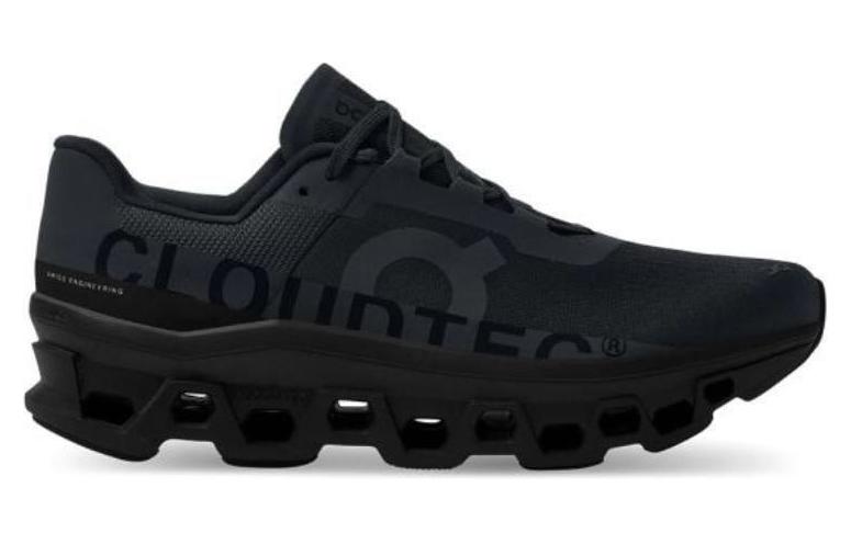 On Cloudmonster Basse tige Cloud Tec® Entraînement Course longue distance Trajet urbain Sprint Chaussures de course Homme Noir 61.99025a
