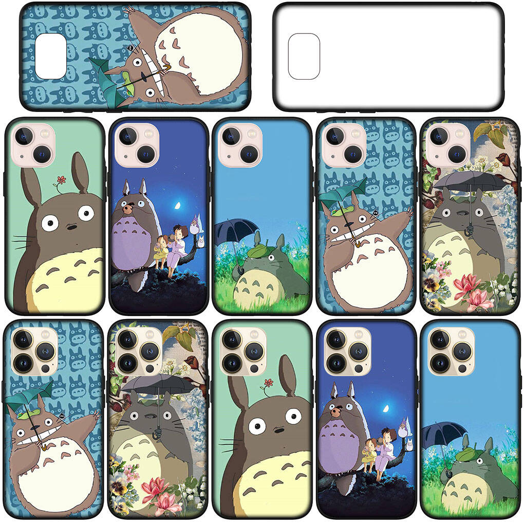 Hülle für iPhone 17 16 15 Xiaomi Poco Redmi Note 14 13 12 11 Pro Max 9 16e Samsung Galaxy S25 S24 S23 14C A56 OPPO Huawei Comics Totoro Handyhülle