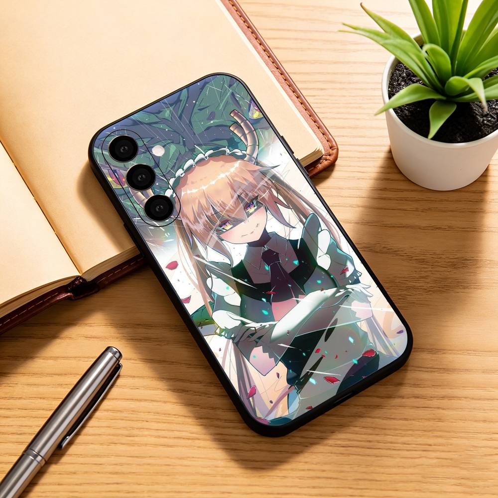 D-Dragon Maid Tohru Ilulu Phone Case Black Silicone Soft For Samsung Galaxy A73,A72,A71,A70,A53,A52,A51