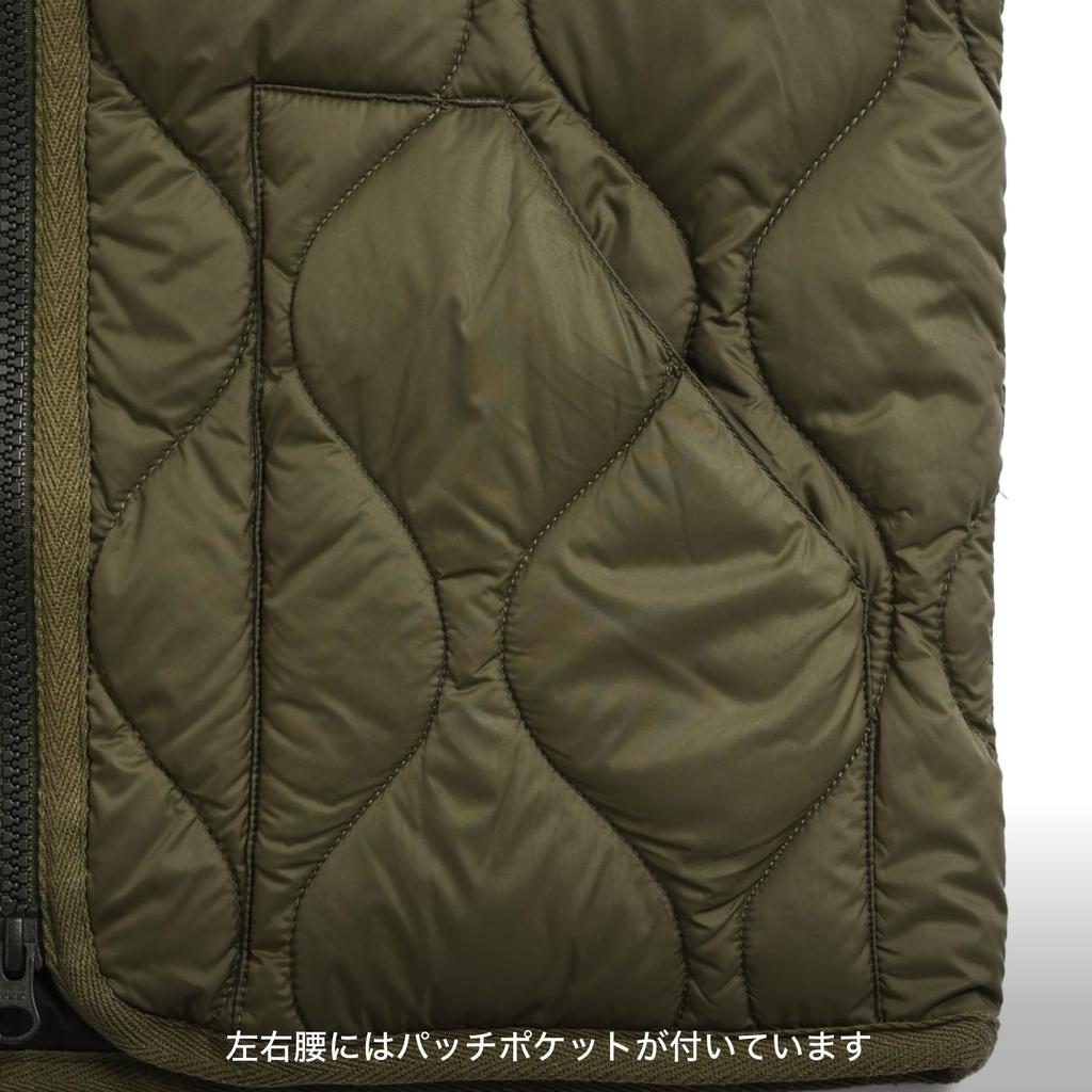 TAION Military Button Inner Down Vest Soft Shell Size 100 Kids' V-Neck - (TAION-K001ALSZML-1) Black,